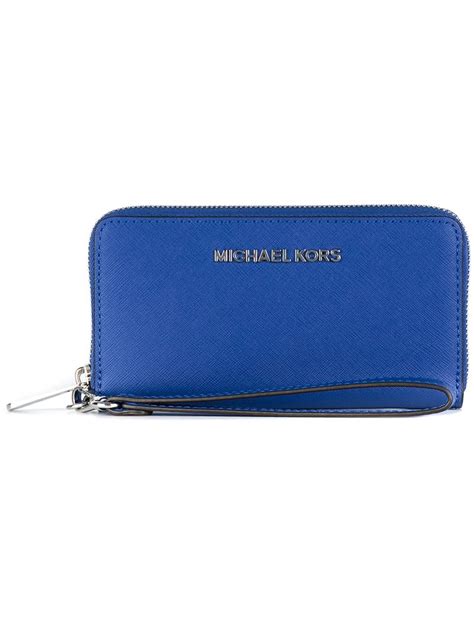 michael kors jet set travel wallet pale blue|michael kors vanilla jet set.